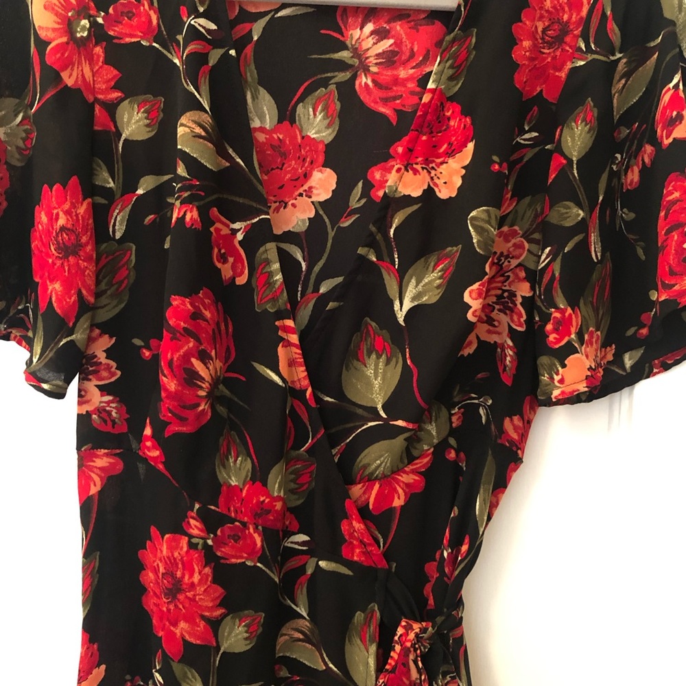 Floral Wrap Dress